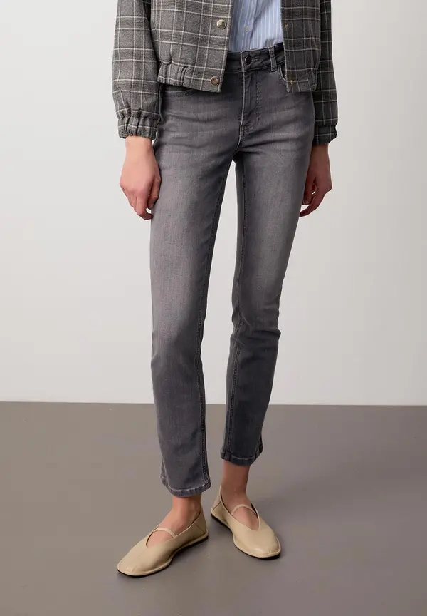 More & More schmale Jeans, HAZEL, grey denim, Herbst-Kollektion