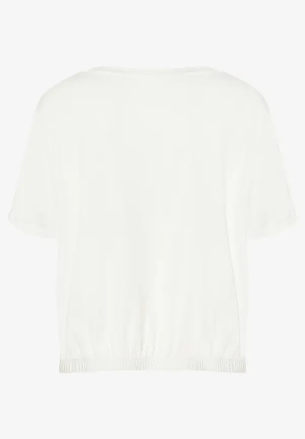 More & More Shirt Mit Faltendetail, Ecru, Sommer-Kollektion