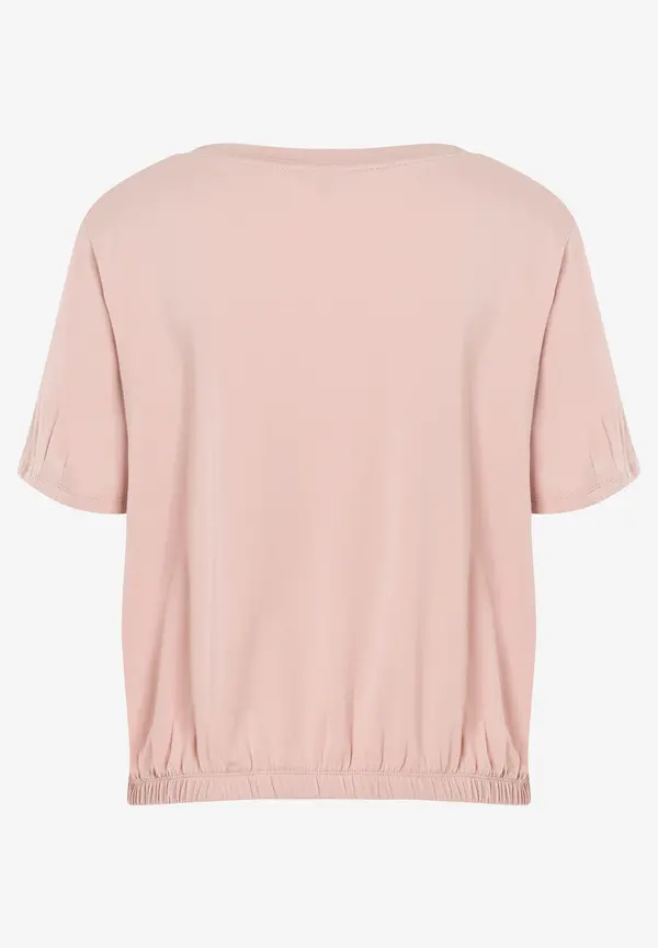 More & More Shirt Mit Faltendetail, Powder Rose, Sommer-Kollektion