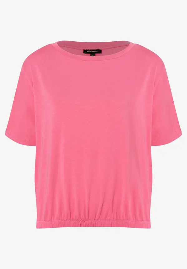 More & More Shirt Mit Faltendetail, Sorbet Pink, Sommer-Kollektion