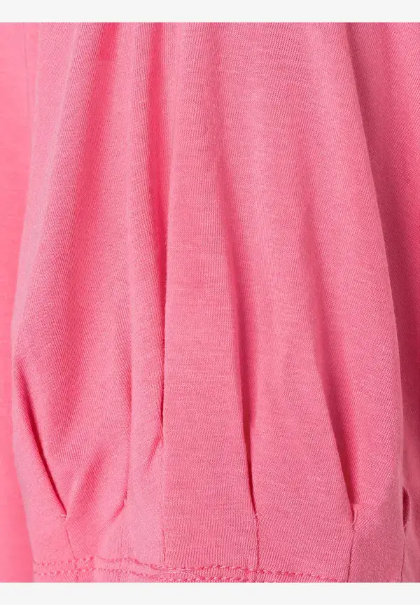 More & More Shirt Mit Faltendetail, Sorbet Pink, Sommer-Kollektion