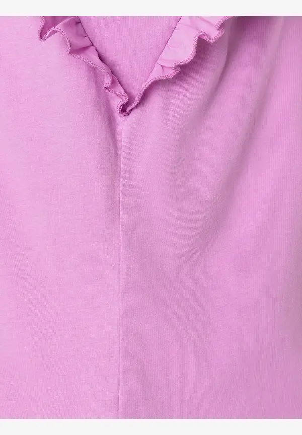 More & More Shirt Mit Volantärmeln, Summer Lavender, Sommer-Kollektion