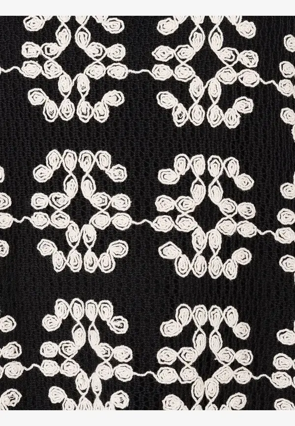 More & More Spitzenbluse, Schwarz/ecru, Sommer-Kollektion