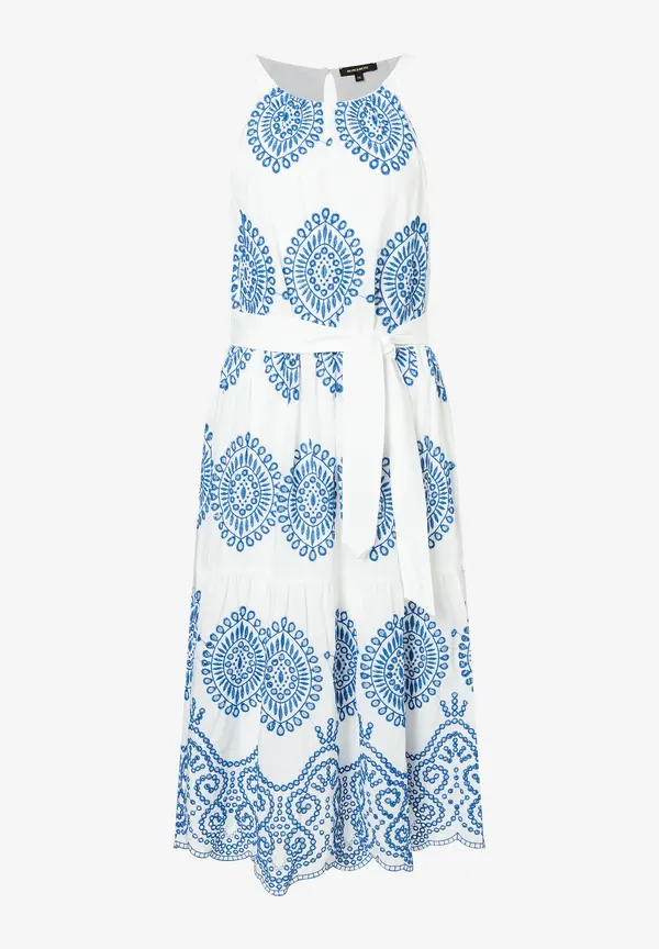 More & More Spitzenkleid, Weiß/blau, Sommer-Kollektion