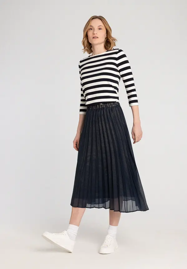 More & More Streifenshirt, Marine/ecru, Frühjahrs-Kollektion