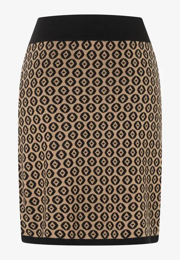 More & More Strickrock Mit Jacquardmuster, Herbst-Kollektion