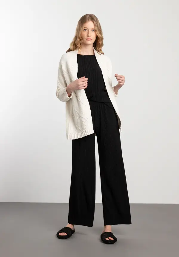 More & More Struktur-Cardigan, Eggshell, Frühjahrs-Kollektion