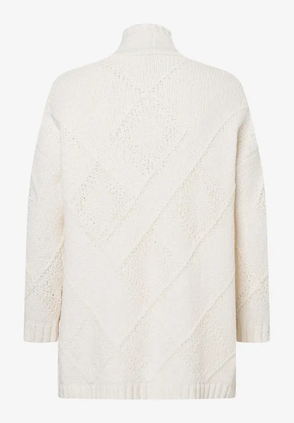 More & More Struktur-Cardigan, Eggshell, Frühjahrs-Kollektion