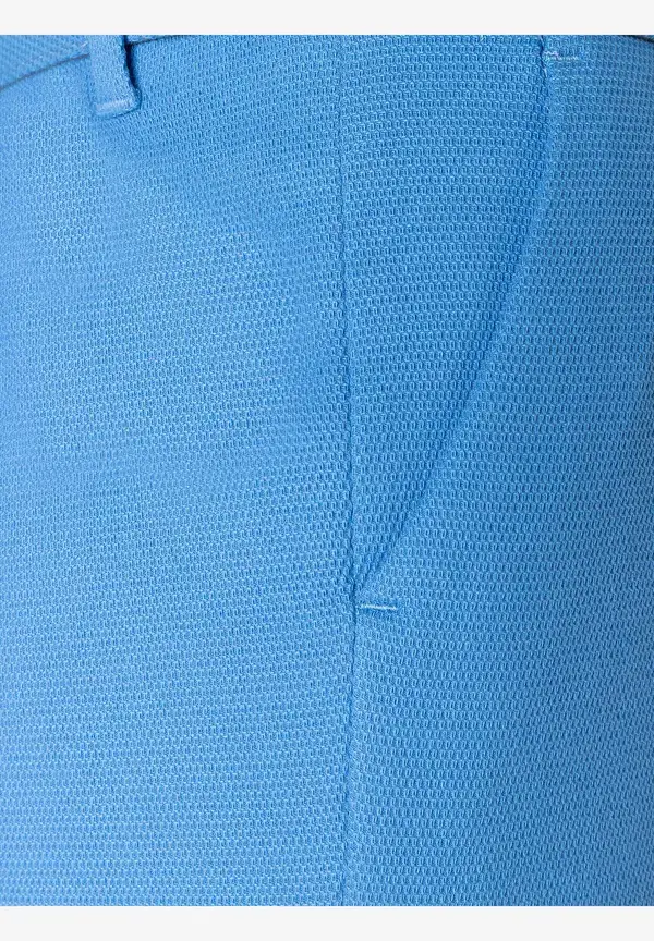 More & More Strukturierte Anzughose Mit Gürtel, Blue Breeze, Frühjahrs-Kollektion