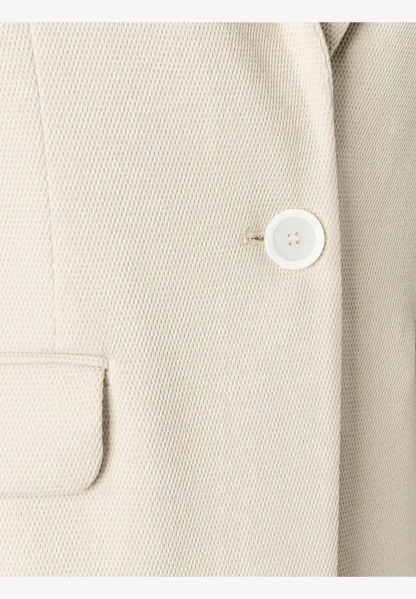 More & More Strukturierter Blazer, Almond, Frühjahrs-Kollektion