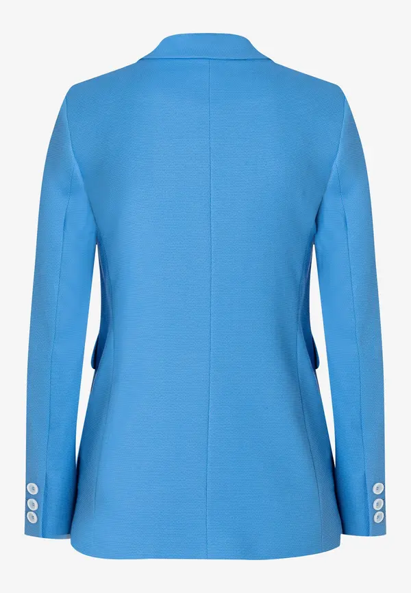 More & More Strukturierter Blazer, Blue Breeze, Frühjahrs-Kollektion