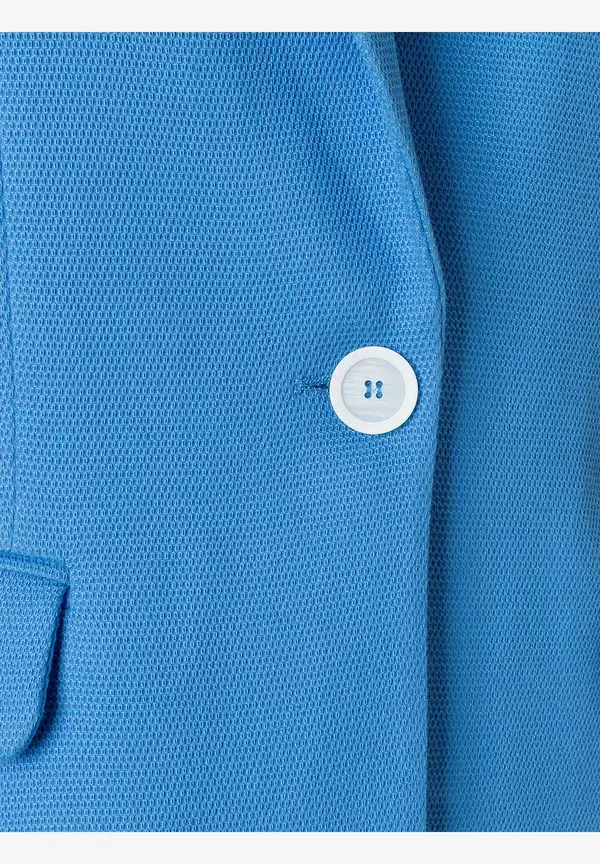 More & More Strukturierter Blazer, Blue Breeze, Frühjahrs-Kollektion