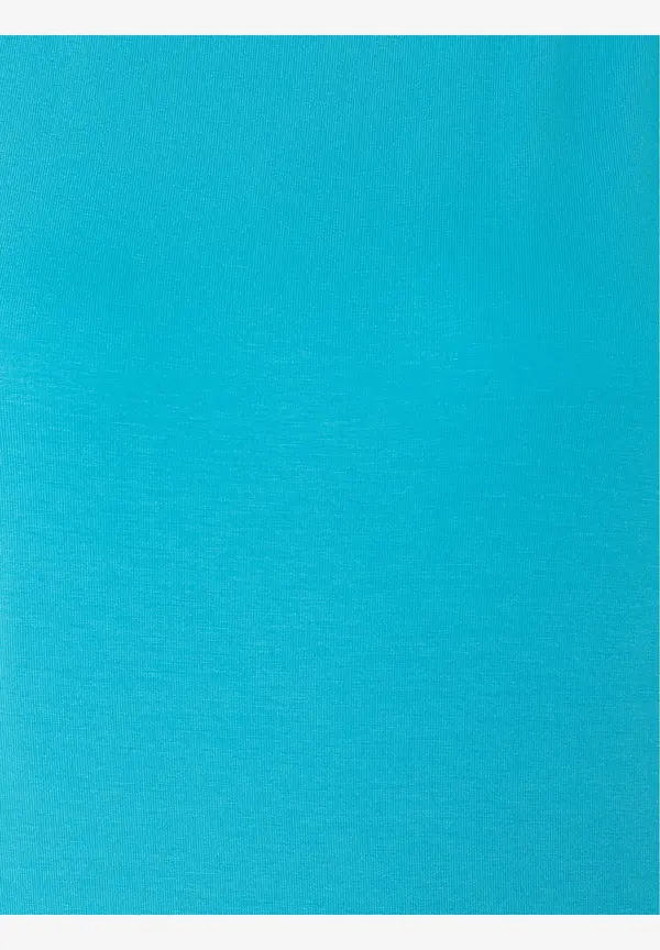 More & More T-Shirt Mit Chiffonkante, Türkis, Frühjahrs-Kollektion