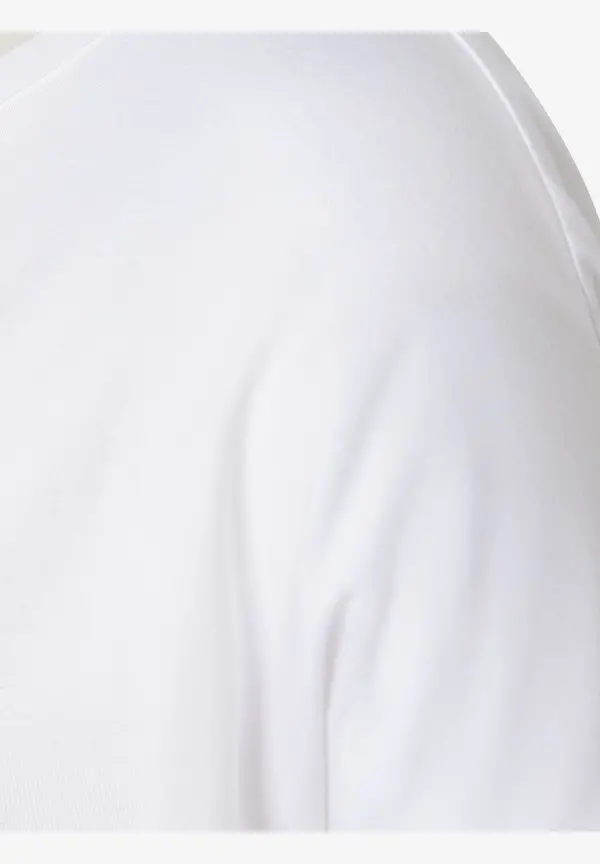 More & More T-Shirt Mit Chiffonkante, Weiß, Frühjahrs-Kollektion