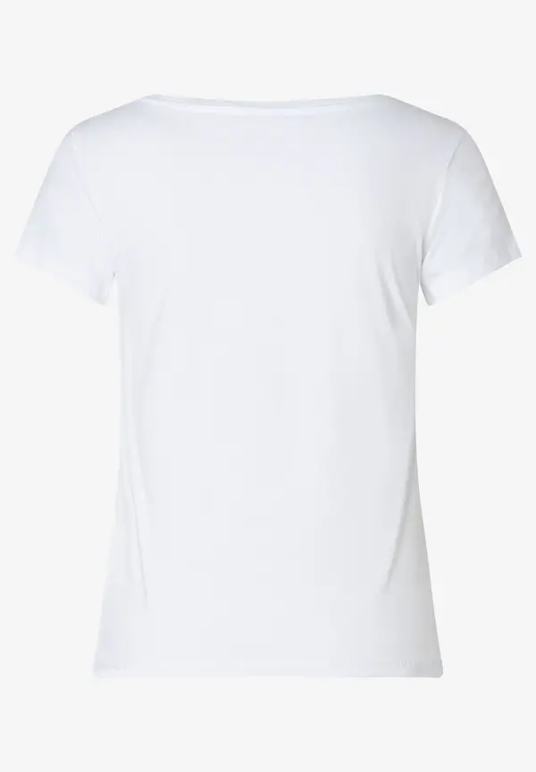 More & More T-Shirt Mit Frontprint, Weiß, Frühjahrs-Kollektion