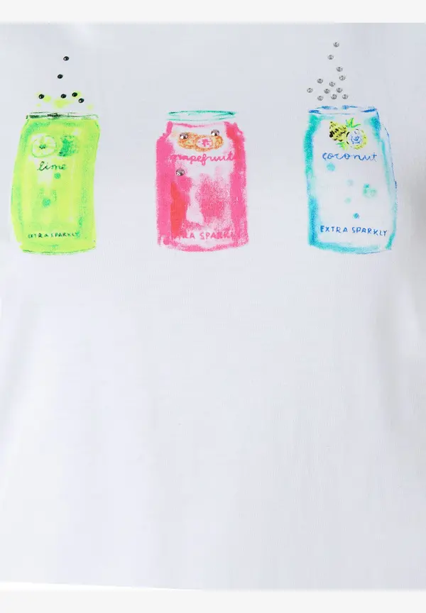 More & More T-Shirt Mit Frontprint, Weiß, Frühjahrs-Kollektion