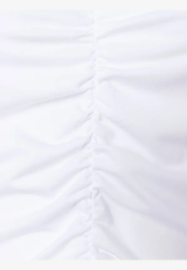 More & More T-Shirt Mit Raffung, Weiß, Sommer-Kollektion