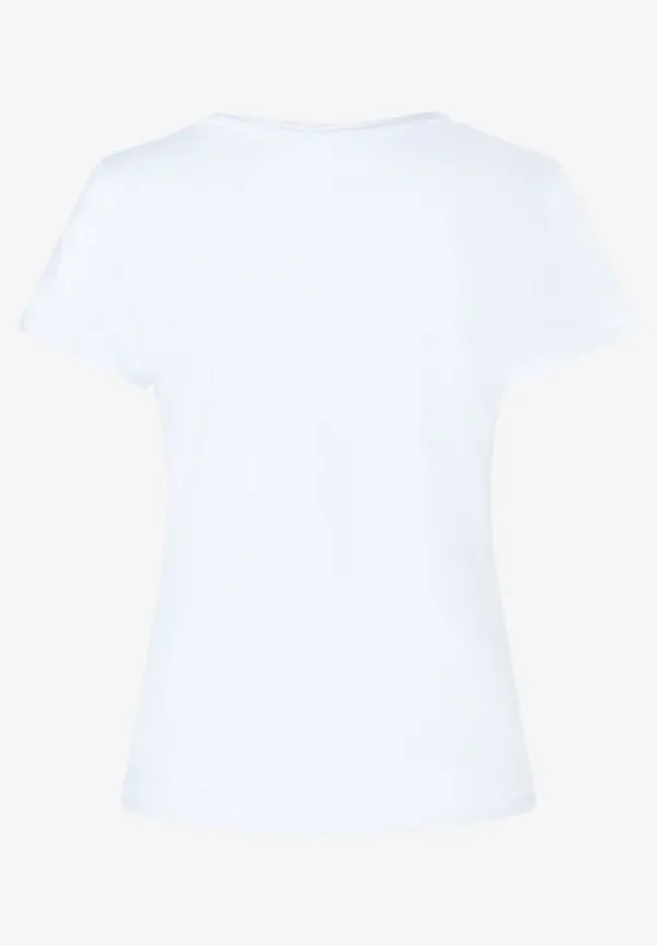 More & More T-Shirt Mit Schriftzug, Weiß, Herbst-Kollektion