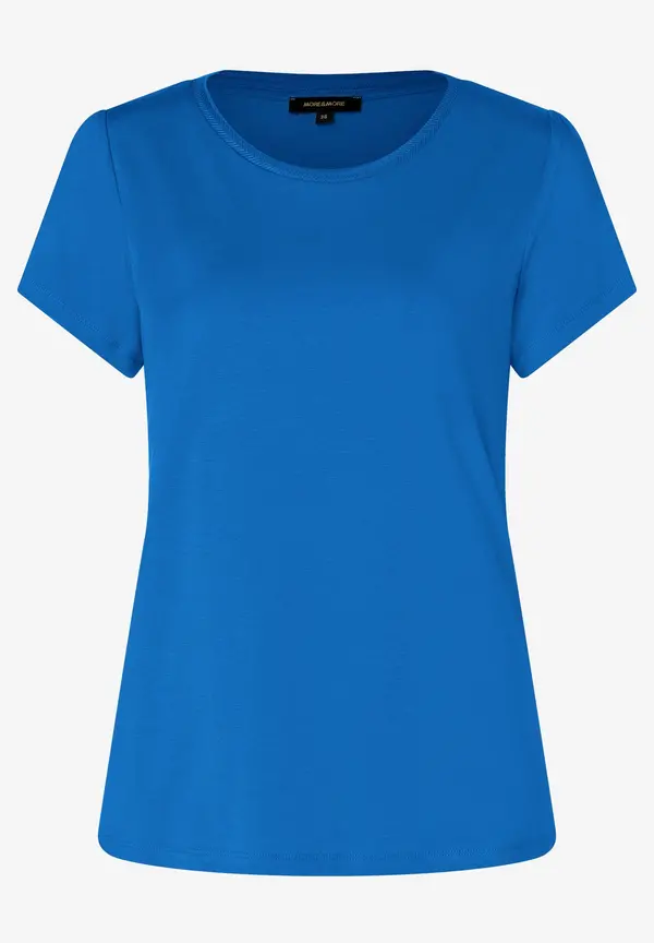 More & More T-Shirt Mit Zierkante, Magic Blue, Sommer-Kollektion