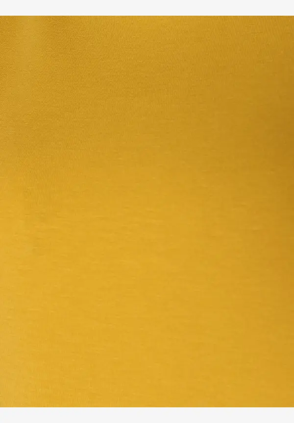 More & More T-Shirt Mit Zierkante, Warm Sunglow, Sommer-Kollektion