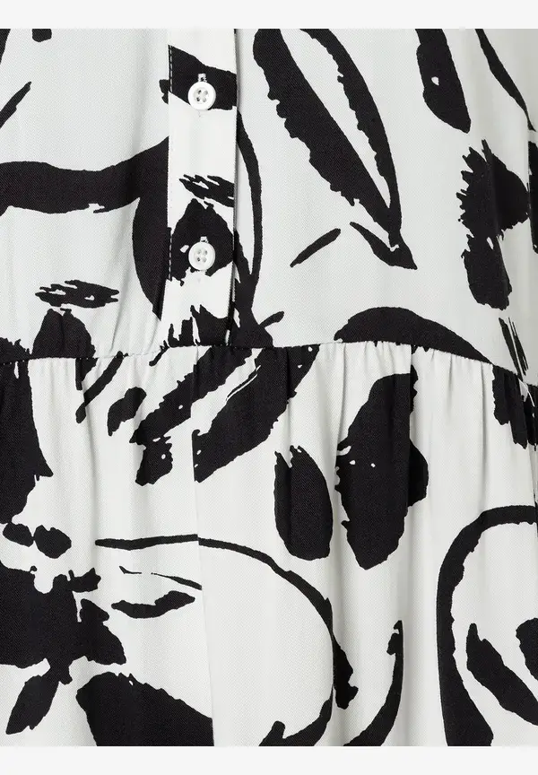 More & More Tunikakleid, Ecru/schwarz, Frühjahrs-Kollektion