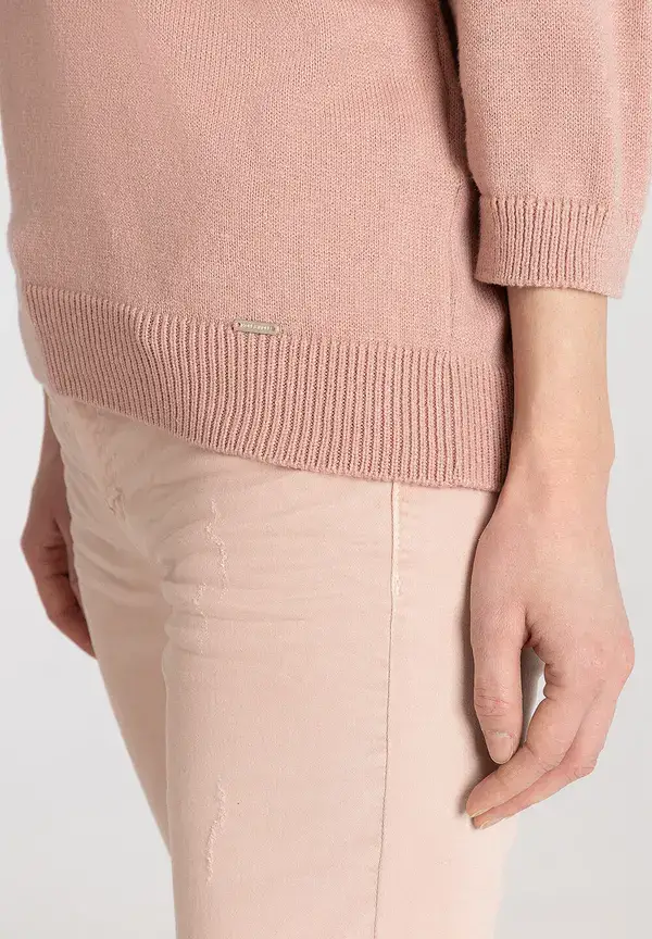 More & More V-Neck Pullover, Rosa, Frühjahres-Kollektion