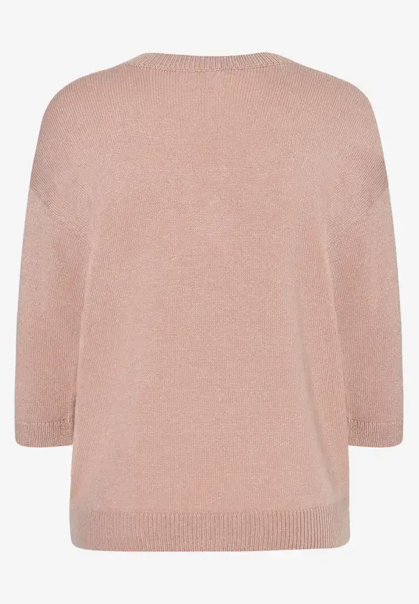 More & More V-Neck Pullover, Rosa, Frühjahres-Kollektion