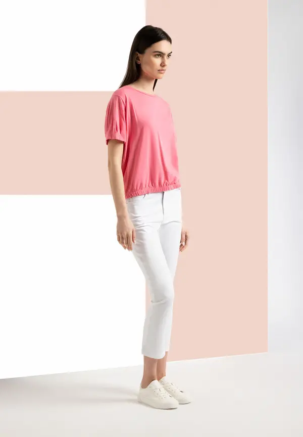 More & More Verkürzte Coloured Denim, Weiß, Frühjahrs-Kollektion