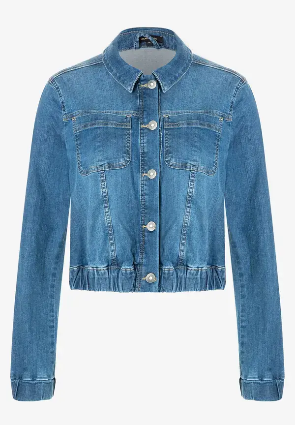 More & More Verkürzte Jeansjacke, Blue Denim, Frühjahrs-Kollektion