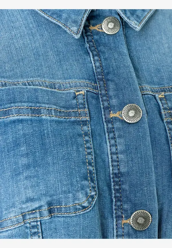 More & More Verkürzte Jeansjacke, Blue Denim, Frühjahrs-Kollektion