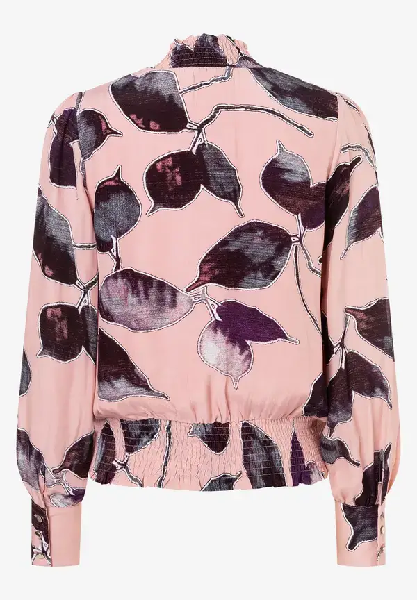 More & More Viskosebluse, Blätterprint, Herbst-Kollektion