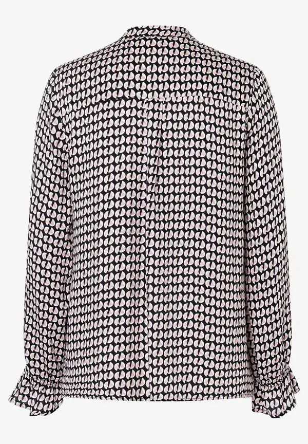 More & More Viskosebluse, Grafischer Print, Herbst-Kollektion