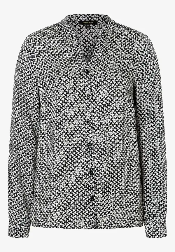 More & More Viskosebluse, Minimal-Print, Herbst-Kollektion