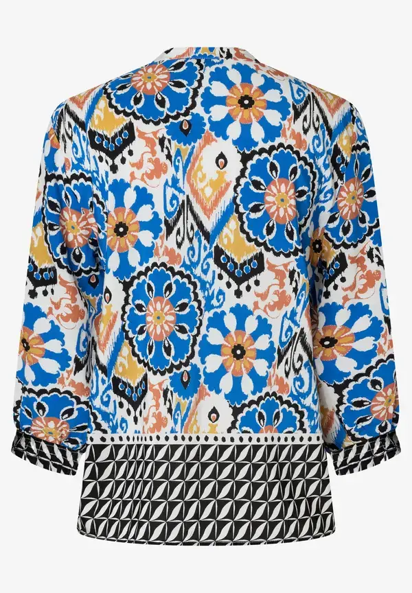 More & More Viskosebluse, Ornament-Print, Sommer-Kollektion