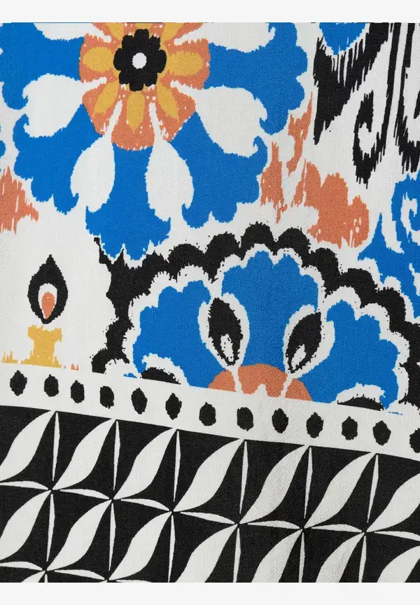 More & More Viskosebluse, Ornament-Print, Sommer-Kollektion