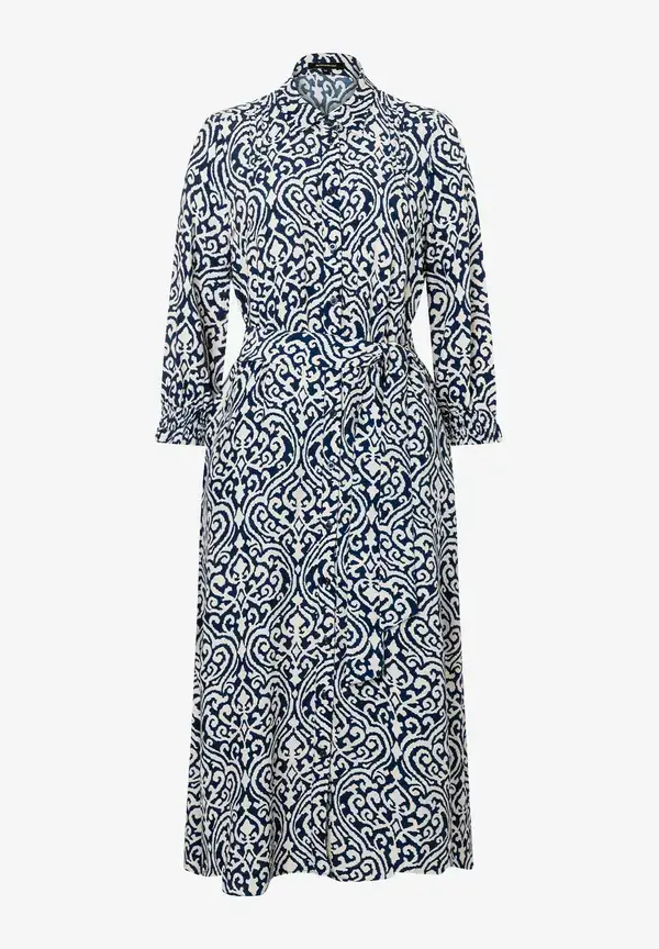 More & More Viskosekleid, Ornament-Print, Frühjahrs-Kollektion