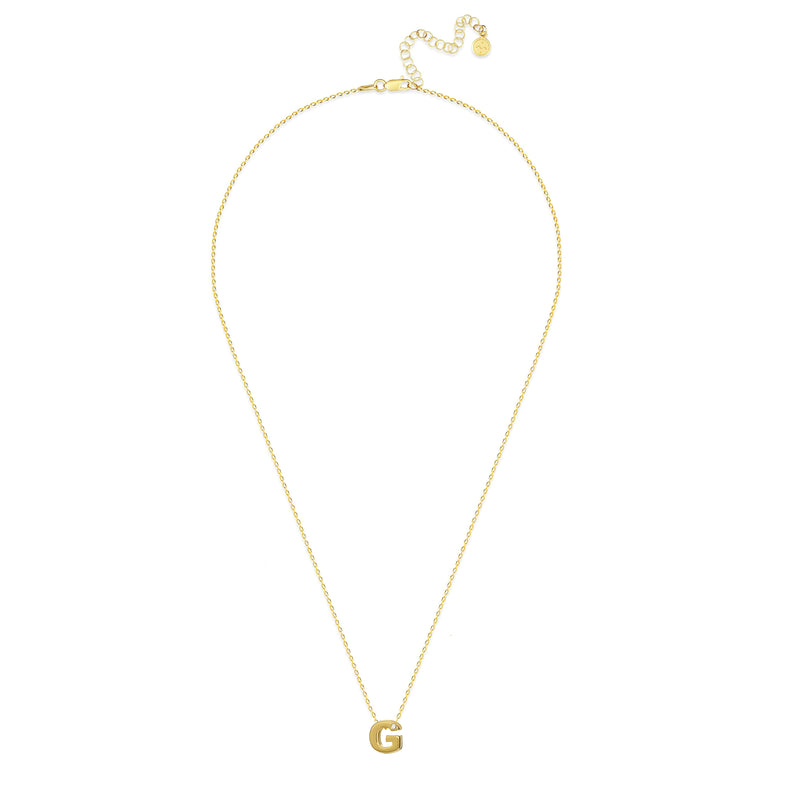Mosuo Jewellery Diamant Buchstaben Halskette “G” - Vermeil
