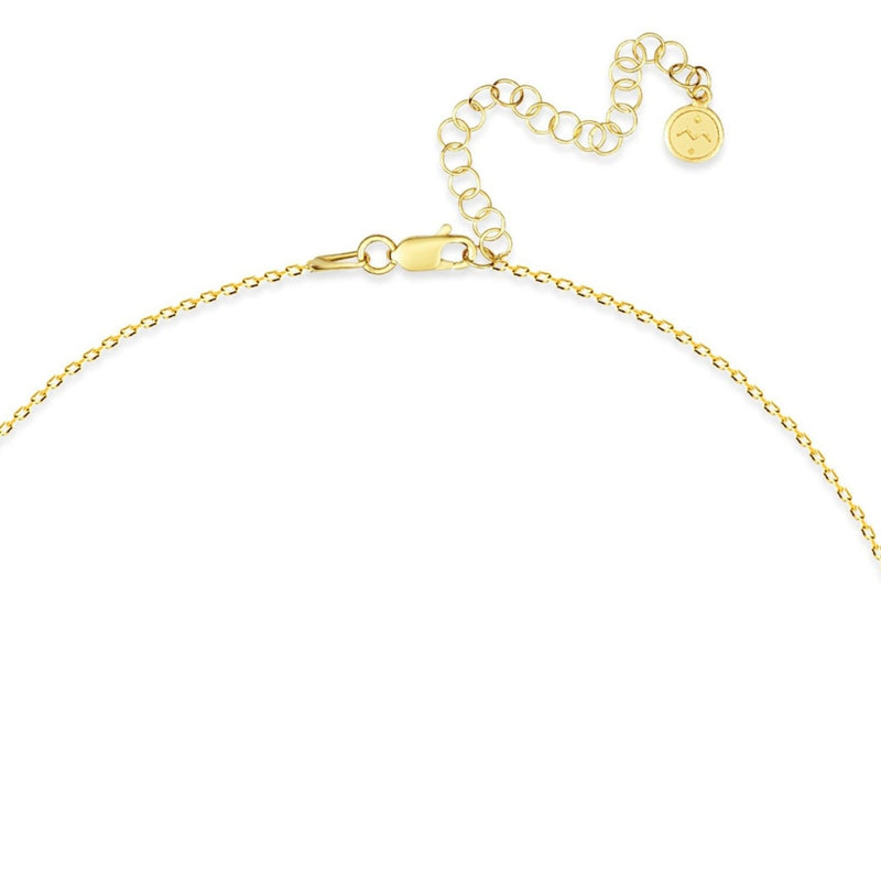 Mosuo Jewellery Diamant Buchstaben Halskette “M” - Vermeil