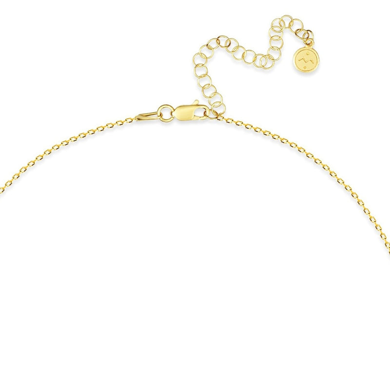 Mosuo Jewellery Diamant Buchstaben Halskette “Z”- Vermeil