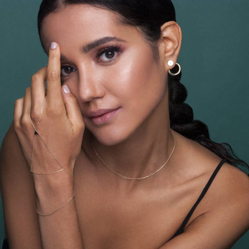 Mosuo Jewellery Brilliant Ohrstecker Mit Creole