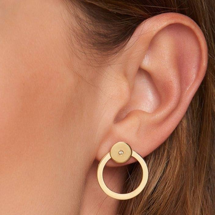 Mosuo Jewellery Brilliant Ohrstecker Mit Creole