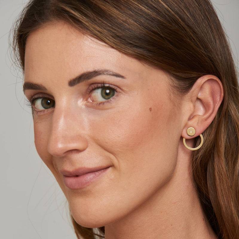 Mosuo Jewellery Brilliant Ohrstecker mit Creole