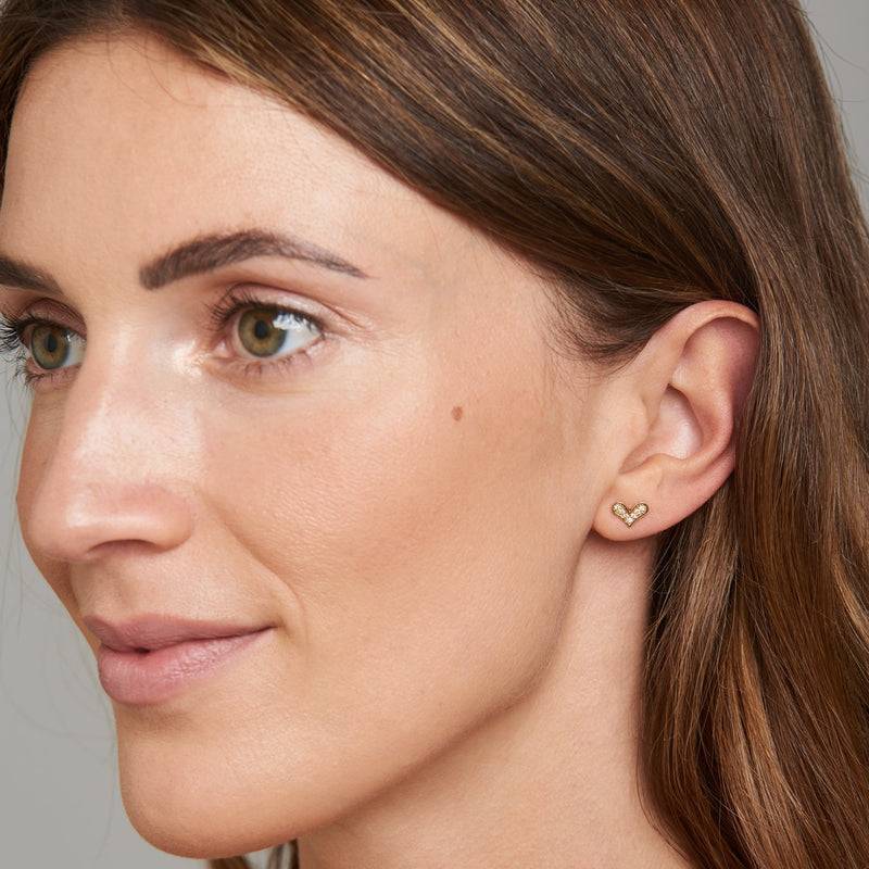 Mosuo Jewellery Diamant Herz Ohrringe