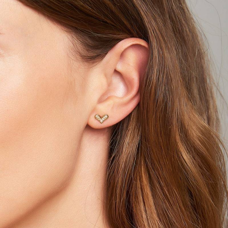 Mosuo Jewellery Diamant Herz Ohrringe