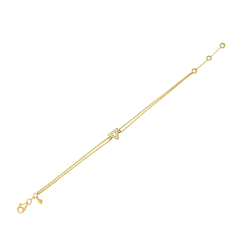 Mosuo Jewellery Dreieck Gold Armband
