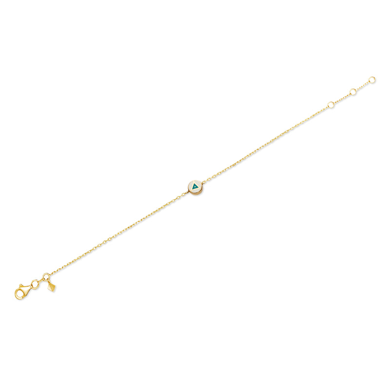 Mosuo Jewellery Emaille Dreieck Armband