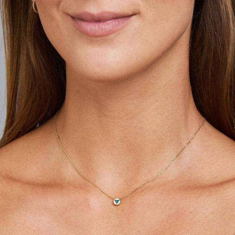 Mosuo Jewellery Emaille Dreieck Halskette