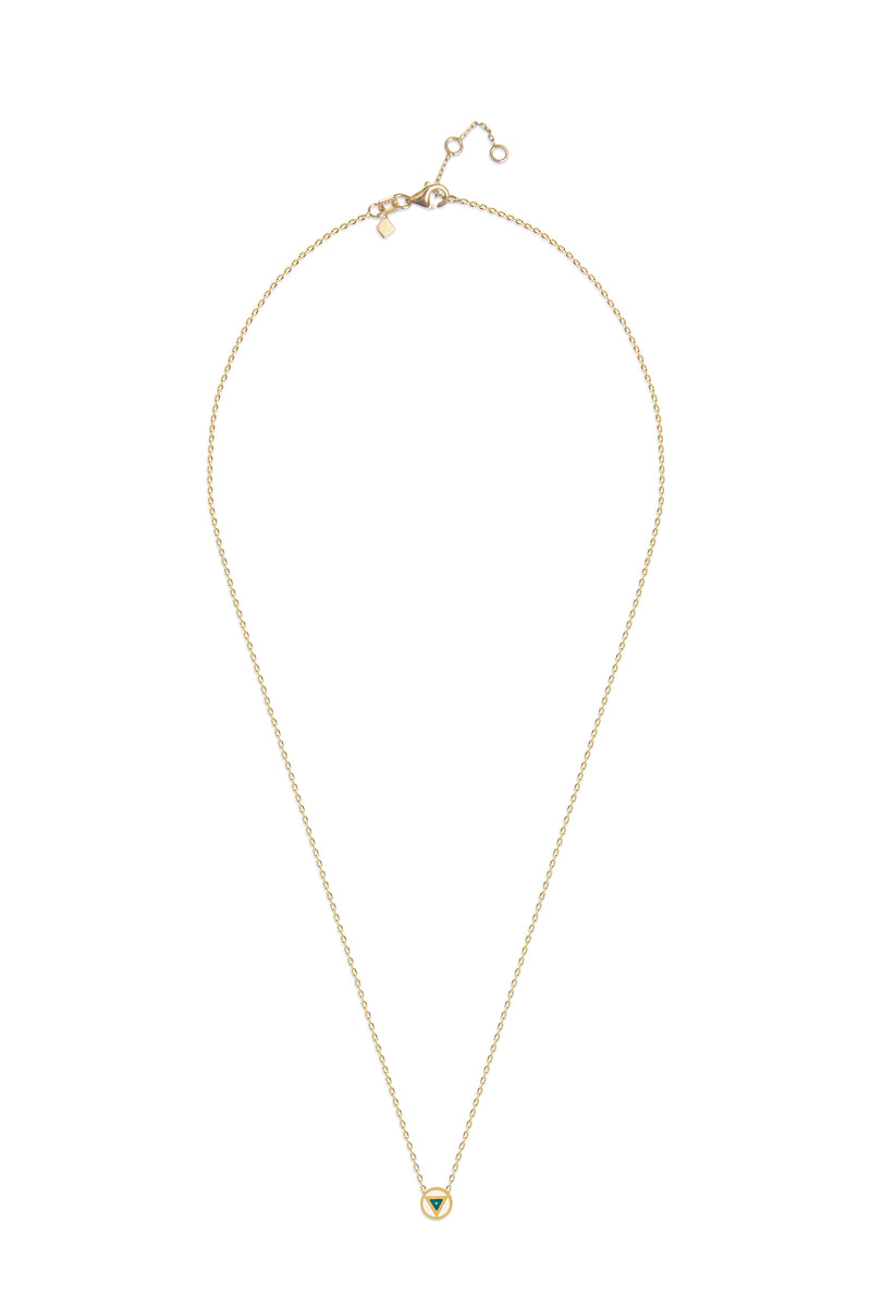 Mosuo Jewellery Emaille Dreieck Halskette