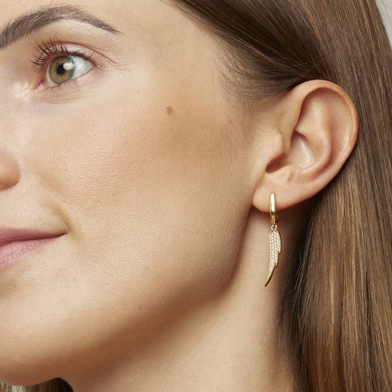 Mosuo Jewellery Engelsflügel Ohrringe - Vermeil