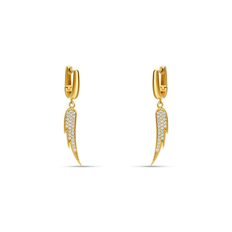 Mosuo Jewellery Engelsflügel Ohrringe - Vermeil